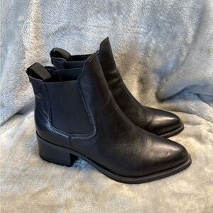 Tony Bianco Fraya Black Leather Ankle Boots